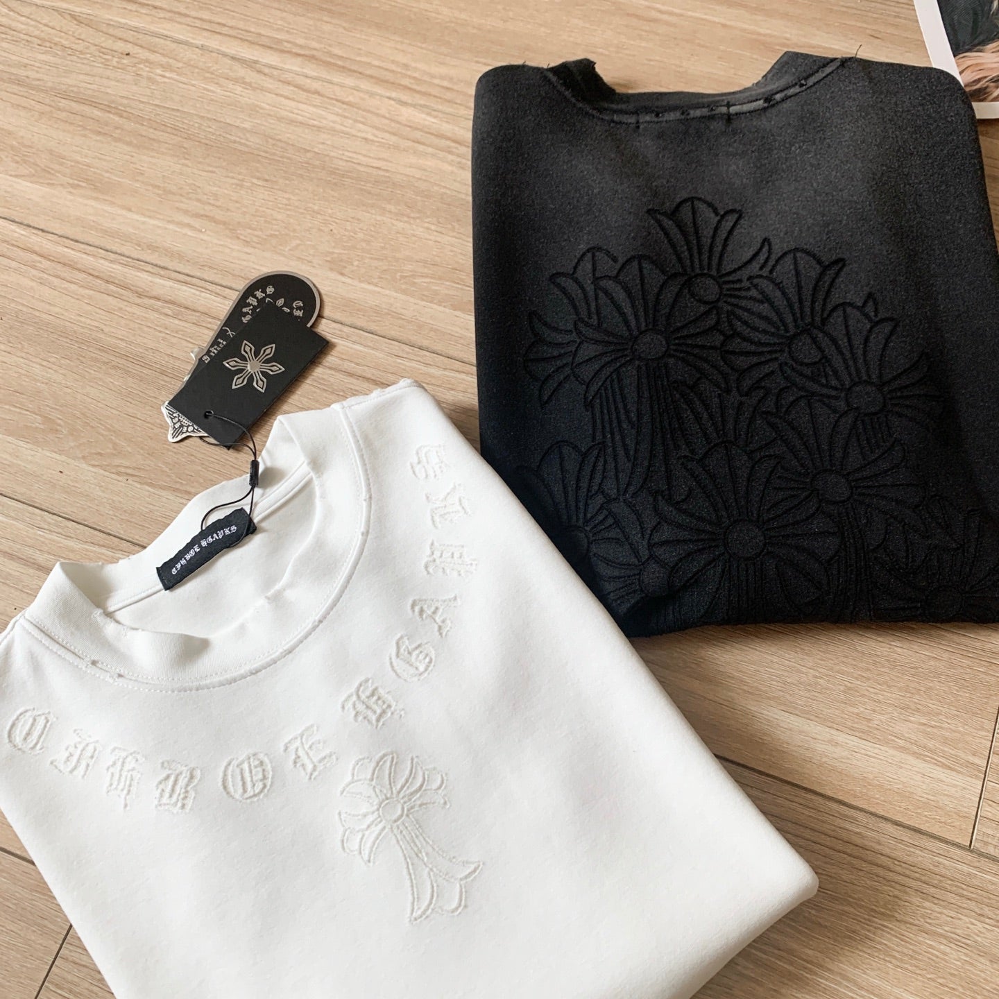 Chrome Hearts Heavyweight Washed Double-Yarn Cotton Couple Short Sleeve T-Shirt