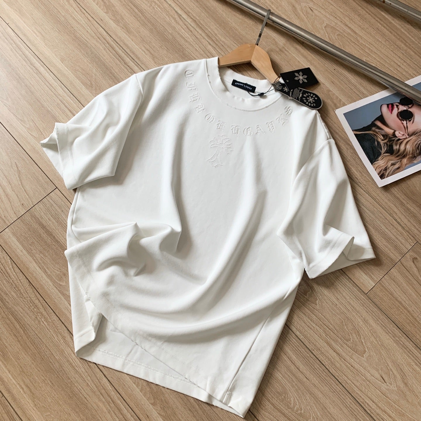 Chrome Hearts Heavyweight Washed Double-Yarn Cotton Couple Short Sleeve T-Shirt