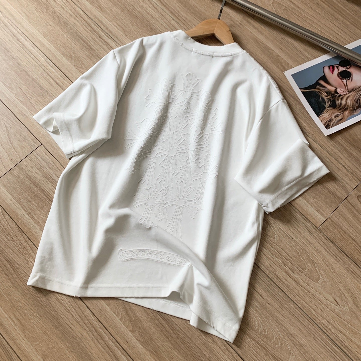 Chrome Hearts Heavyweight Washed Double-Yarn Cotton Couple Short Sleeve T-Shirt