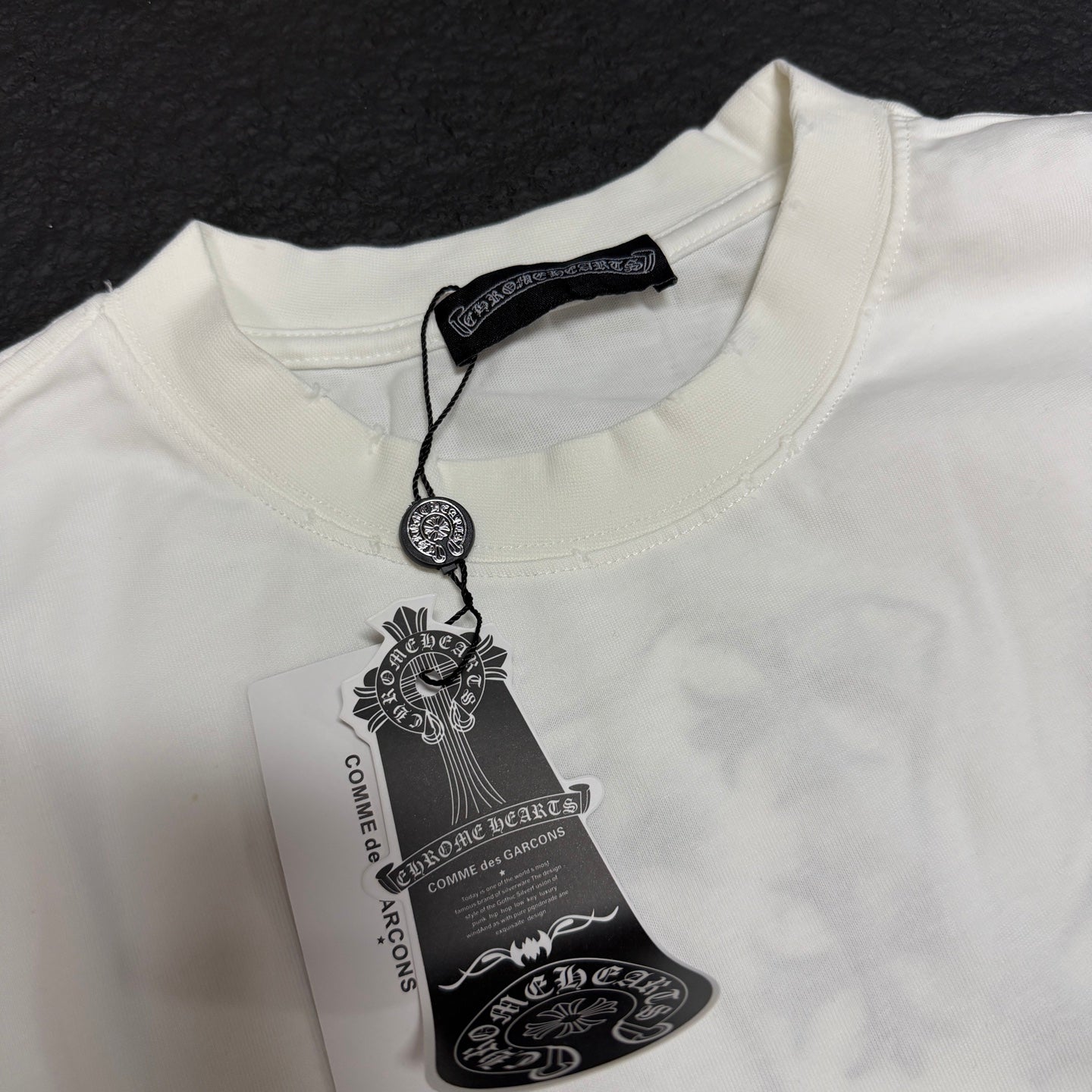 Chrome Hearts 2026 New Horseshoe Embroidered Short Sleeve T-Shirt