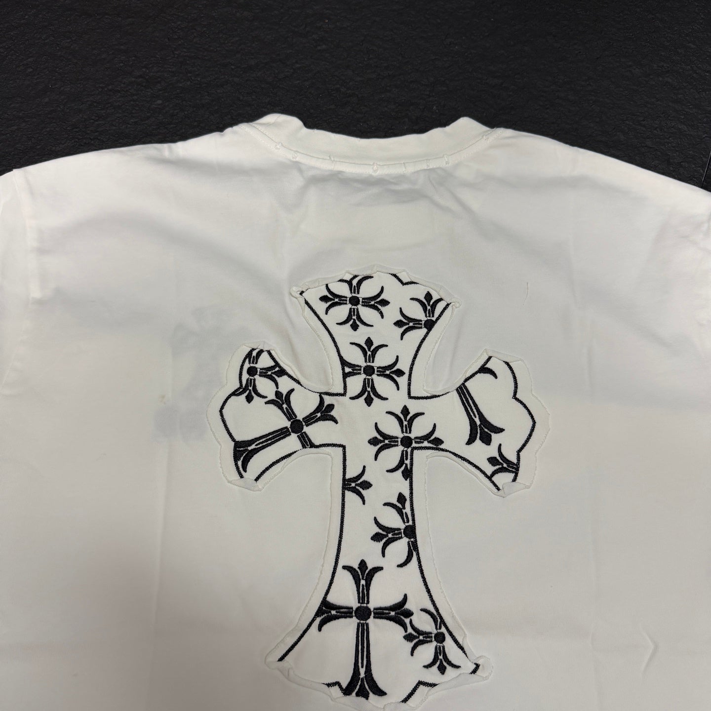 Chrome Hearts 2026 New Horseshoe Embroidered Short Sleeve T-Shirt