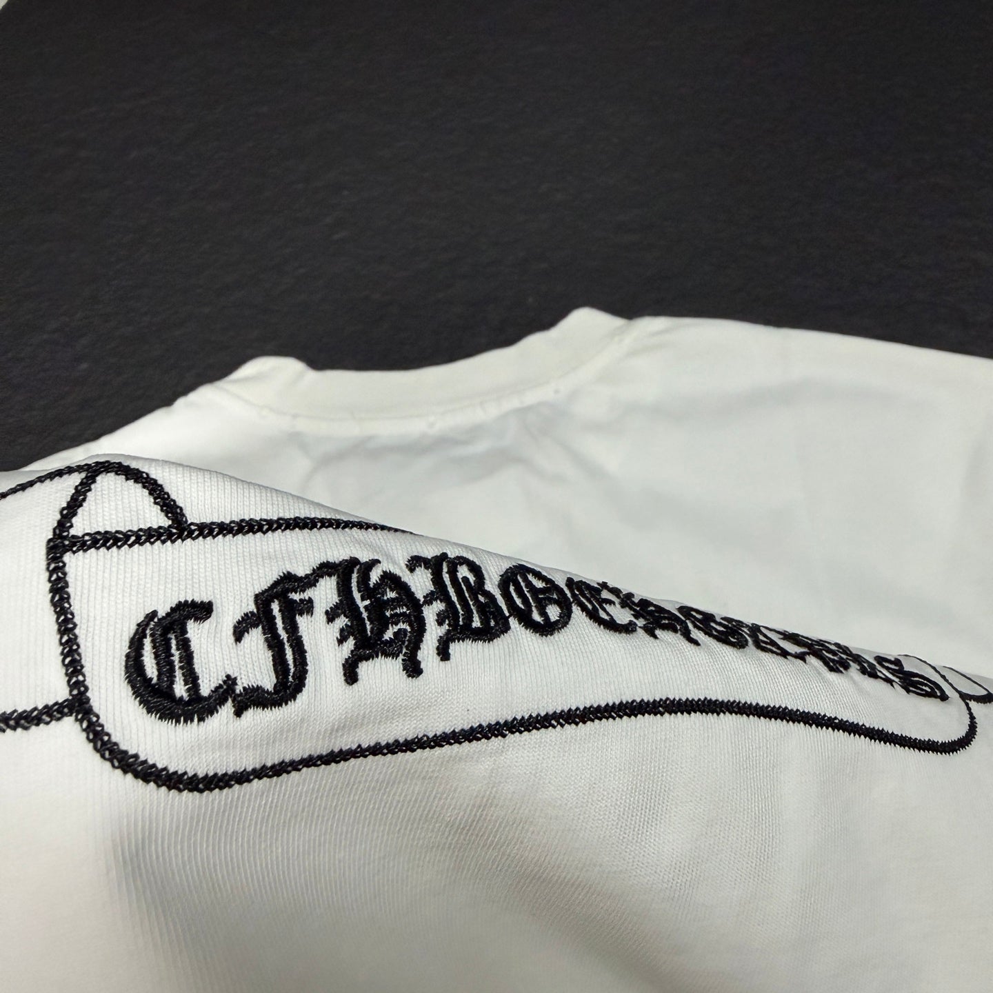 Chrome Hearts 2026 New Horseshoe Embroidered Short Sleeve T-Shirt