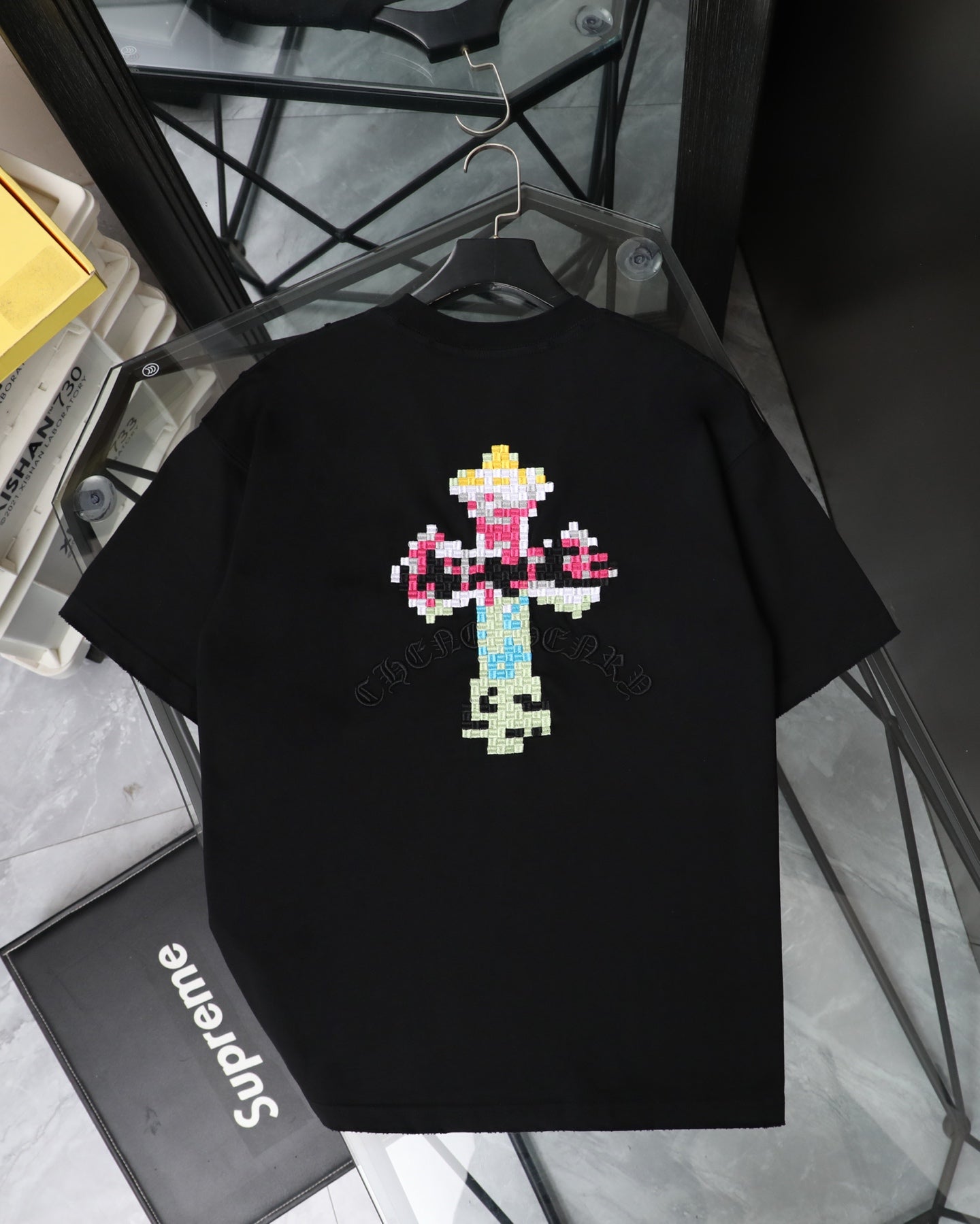 Chrome Hearts 26SS New Pixel-Style Short Sleeve T-Shirt