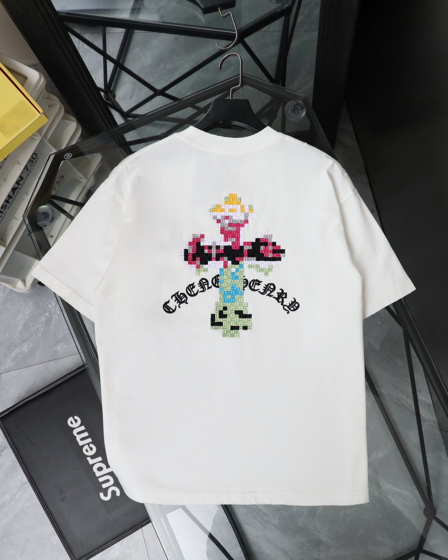 Chrome Hearts 26SS New Pixel-Style Short Sleeve T-Shirt