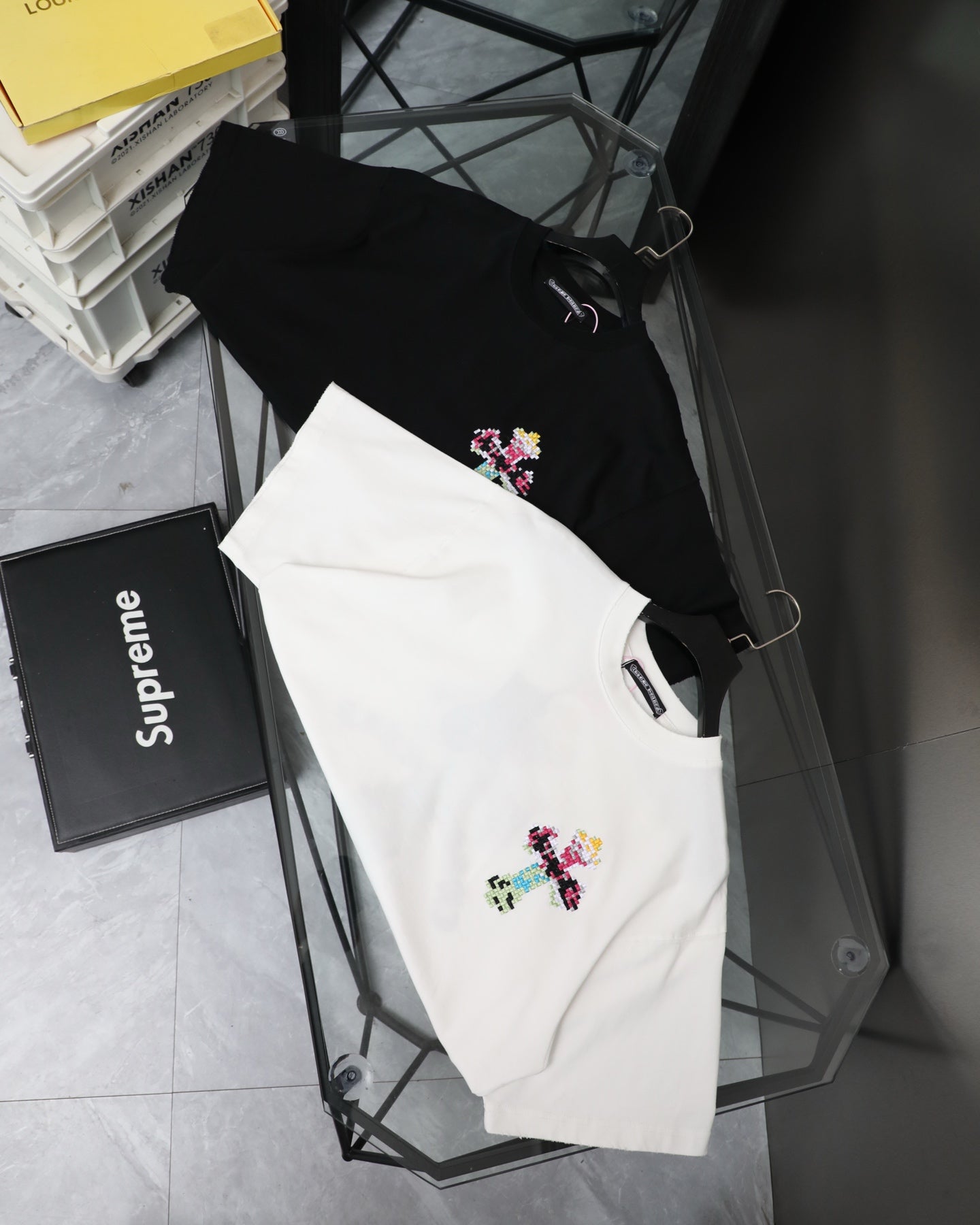 Chrome Hearts 26SS New Pixel-Style Short Sleeve T-Shirt