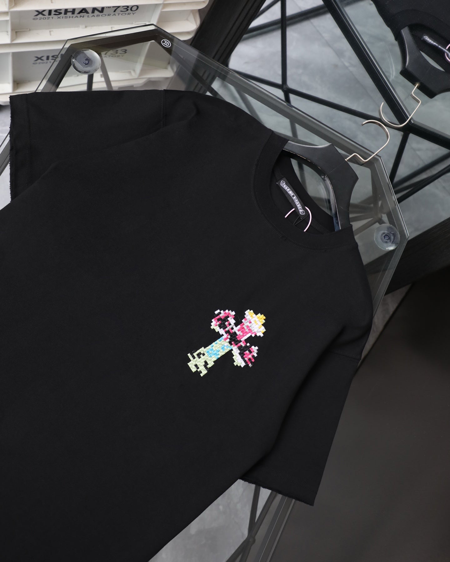 Chrome Hearts 26SS New Pixel-Style Short Sleeve T-Shirt