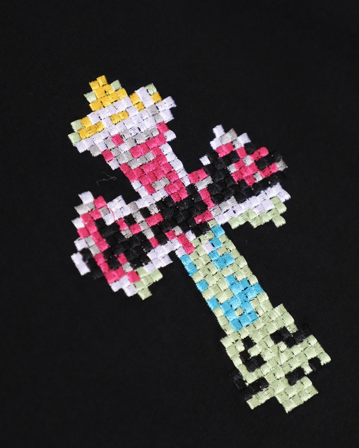Chrome Hearts 26SS New Pixel-Style Short Sleeve T-Shirt