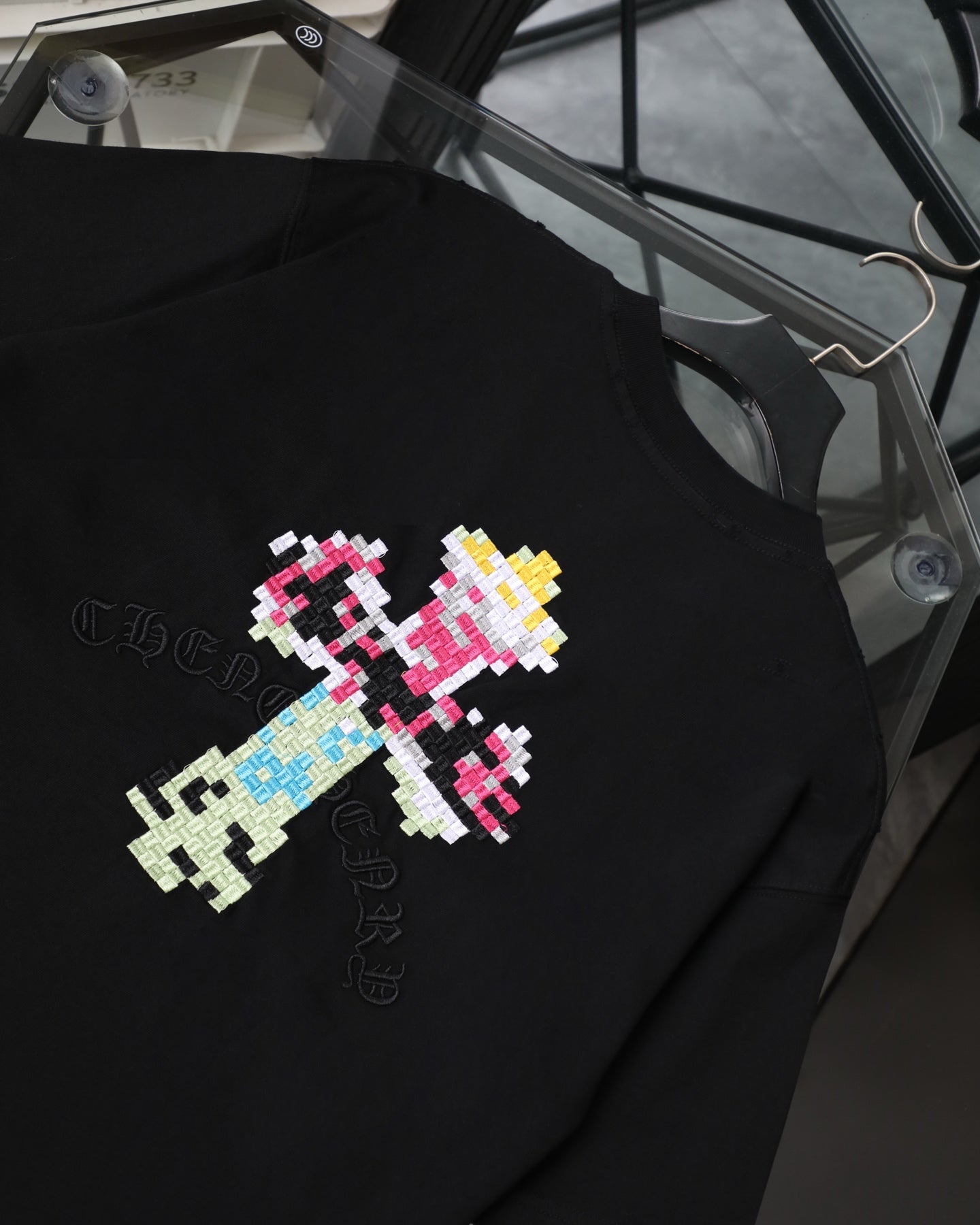 Chrome Hearts 26SS New Pixel-Style Short Sleeve T-Shirt