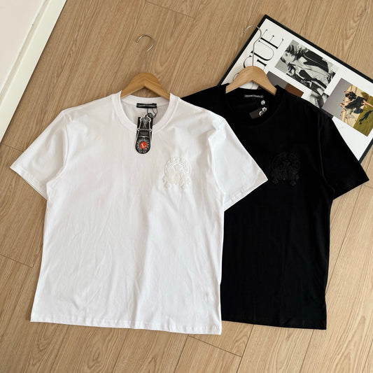 Chrome Hearts 3D Embossed Logo Short Sleeve T-Shirt