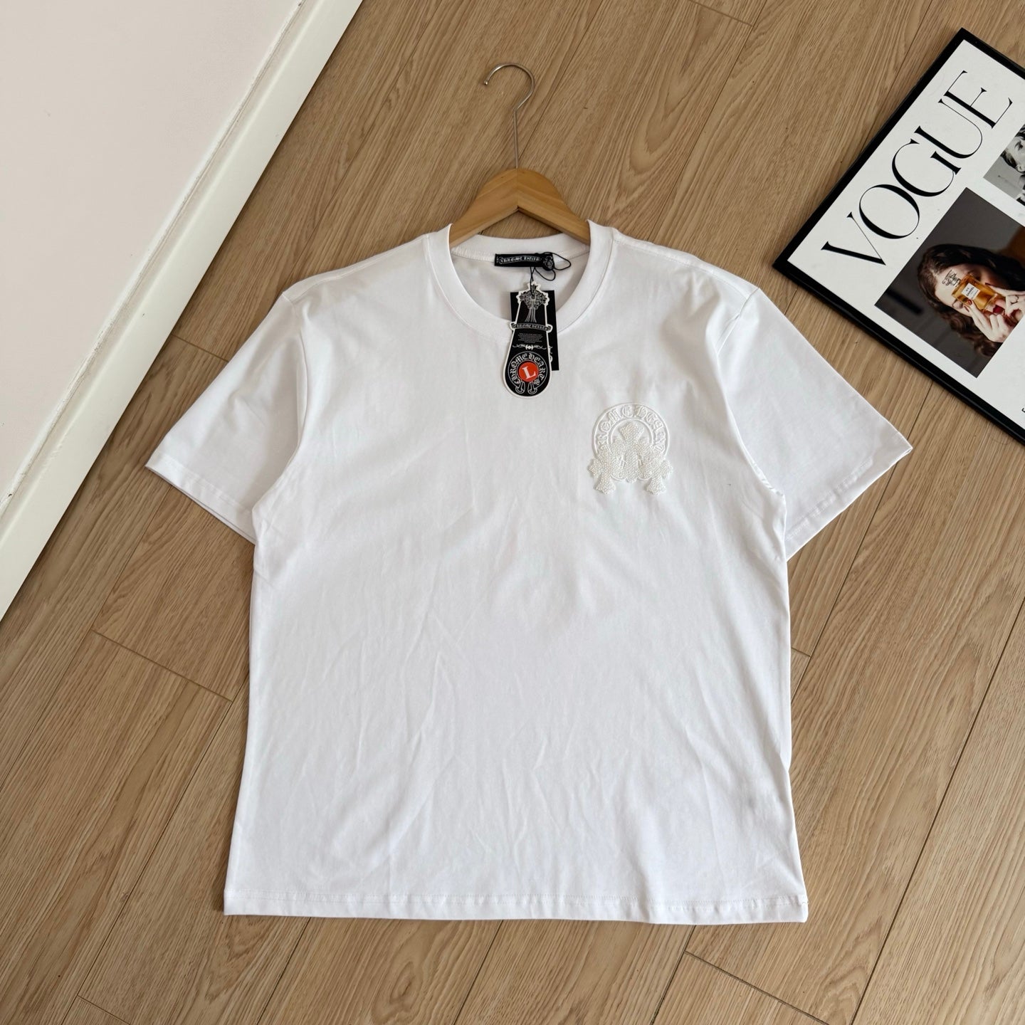 Chrome Hearts 3D Embossed Logo Short Sleeve T-Shirt