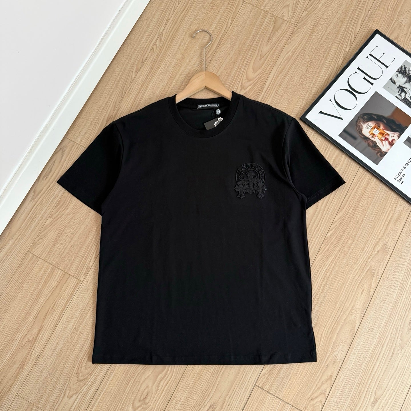 Chrome Hearts 3D Embossed Logo Short Sleeve T-Shirt