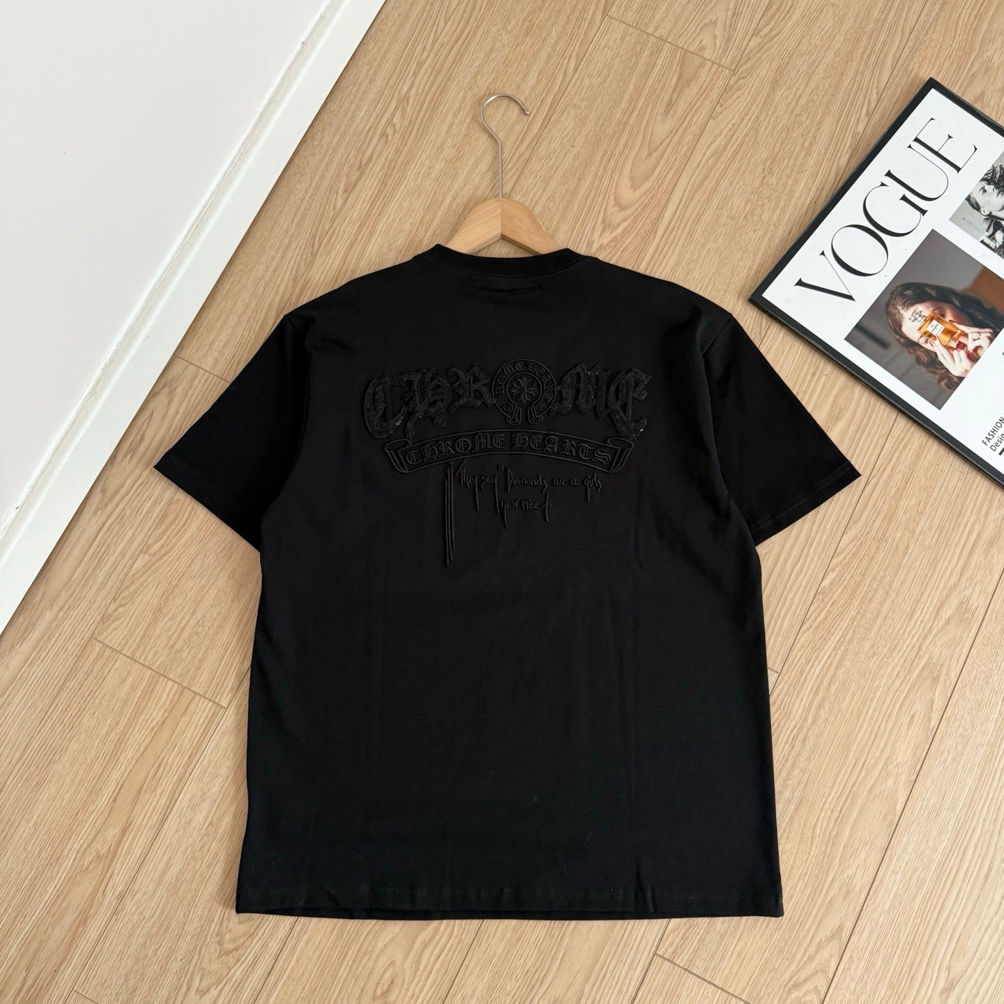 Chrome Hearts 3D Embossed Logo Short Sleeve T-Shirt