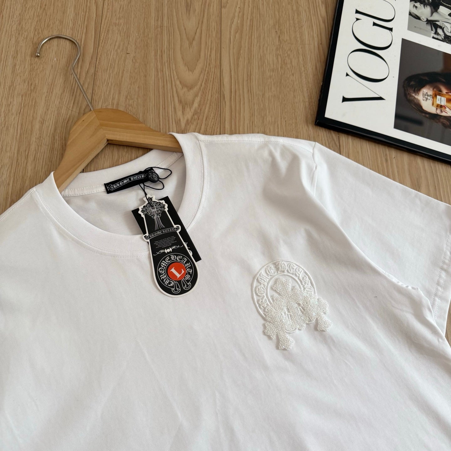 Chrome Hearts 3D Embossed Logo Short Sleeve T-Shirt
