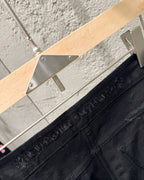 Chrome Hearts Limited Flame Pink Cross Patchwork Denim Jeans KH34
