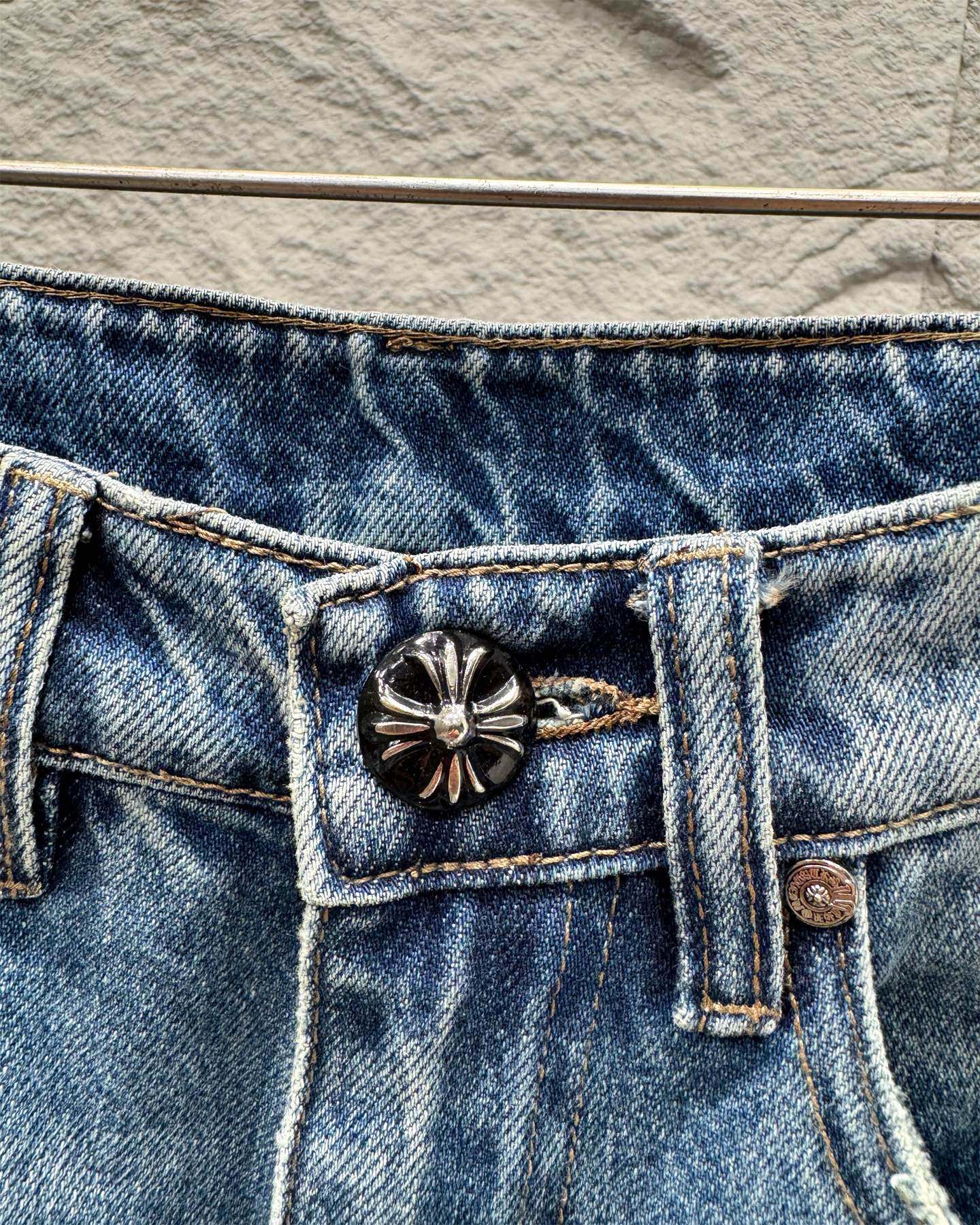 Chrome Hearts New Classic Blue Cross Denim Jeans