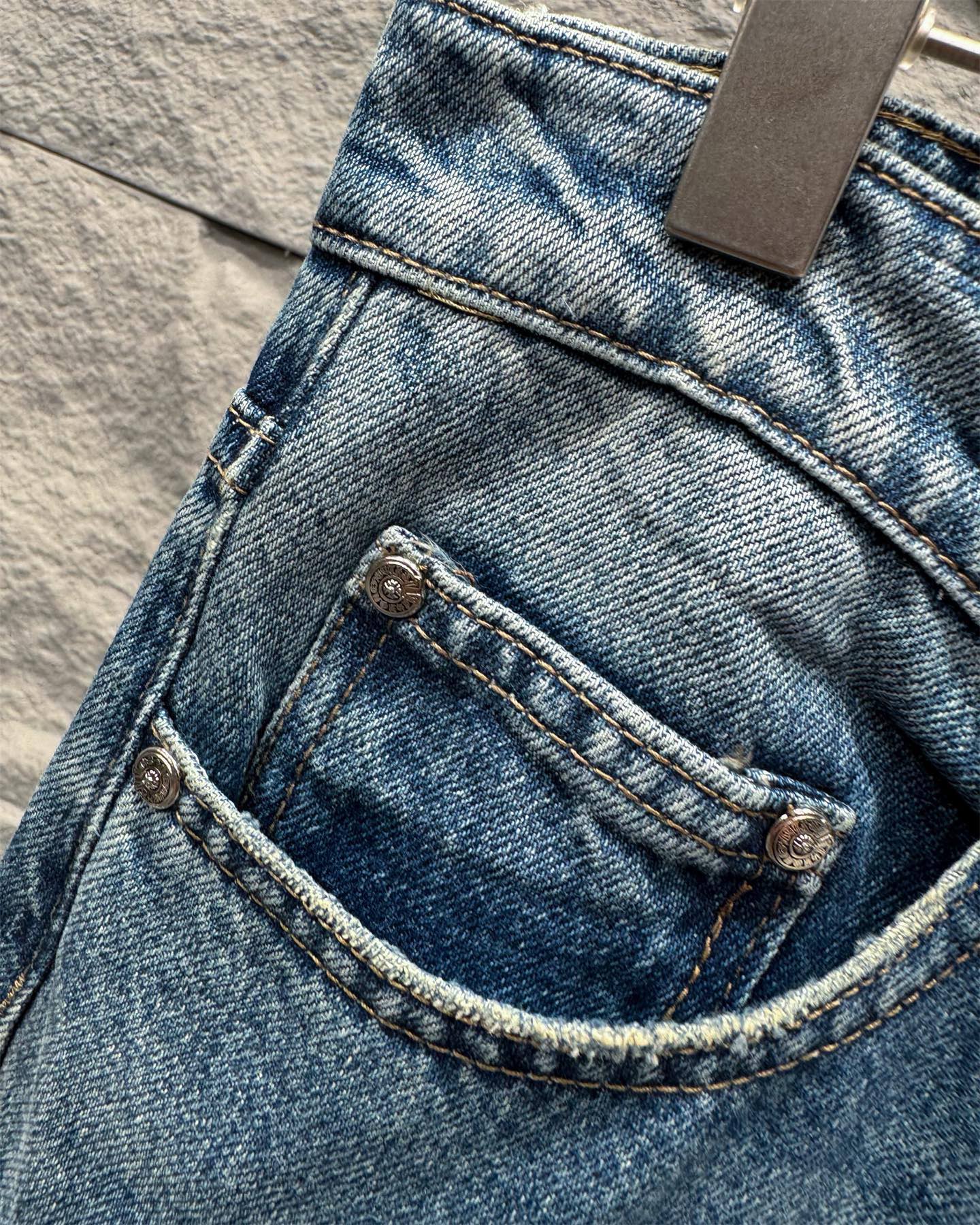 Chrome Hearts New Classic Blue Cross Denim Jeans