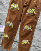 Chrome Hearts Sex Records Relaxed Fit Denim Jeans KS27