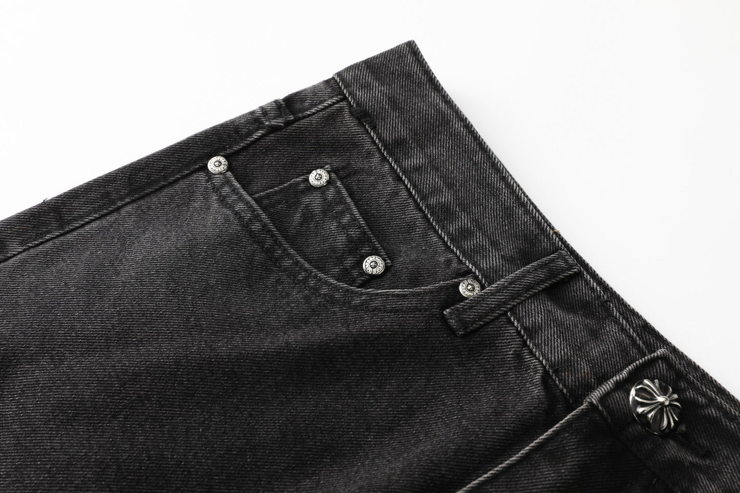 Chrome Hearts Cross Leather Patch B01 Fit Denim Jeans