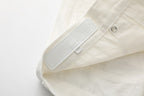 Chrome Hearts Cross Leather Patch White Denim Jeans KB21