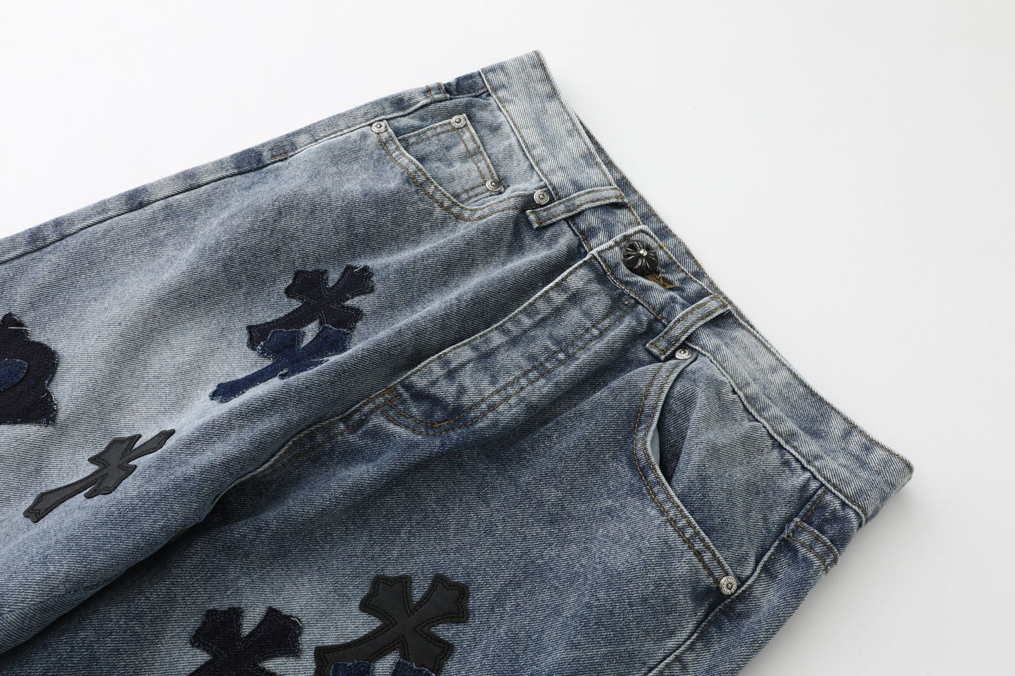 Chrome Hearts Cross Washed Limited Edition Denim Jeans