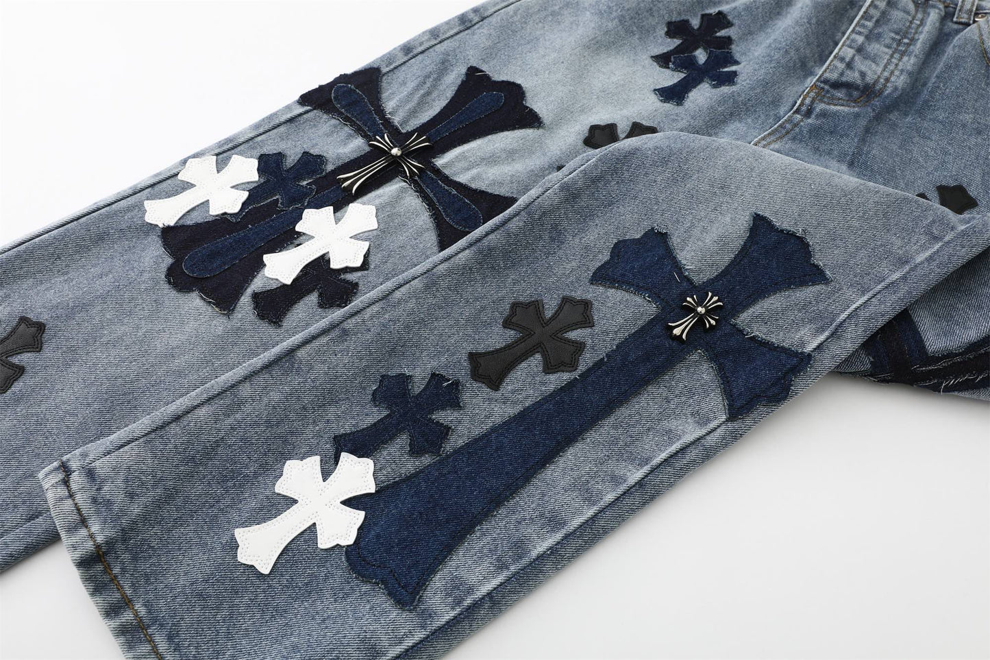 Chrome Hearts Cross Washed Limited Edition Denim Jeans