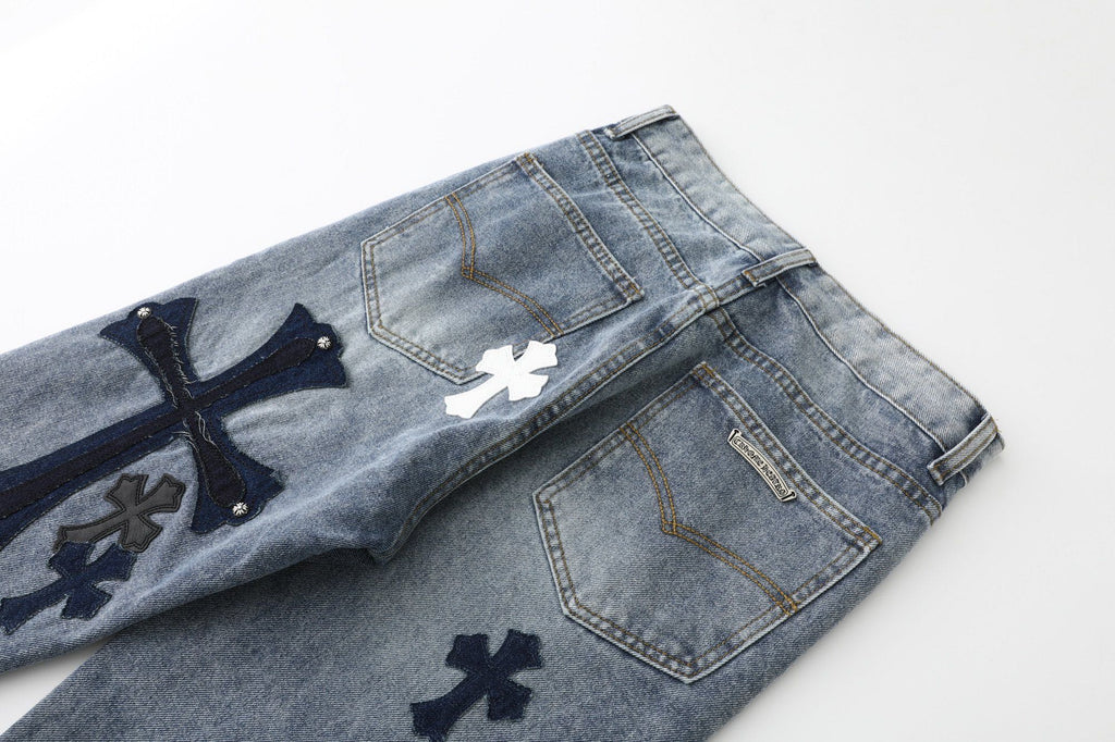 Chrome Hearts Cross Washed Limited Edition Denim Jeans KS20
