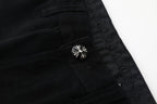 Chrome Hearts Casual Black Cross Denim Jeans KX19