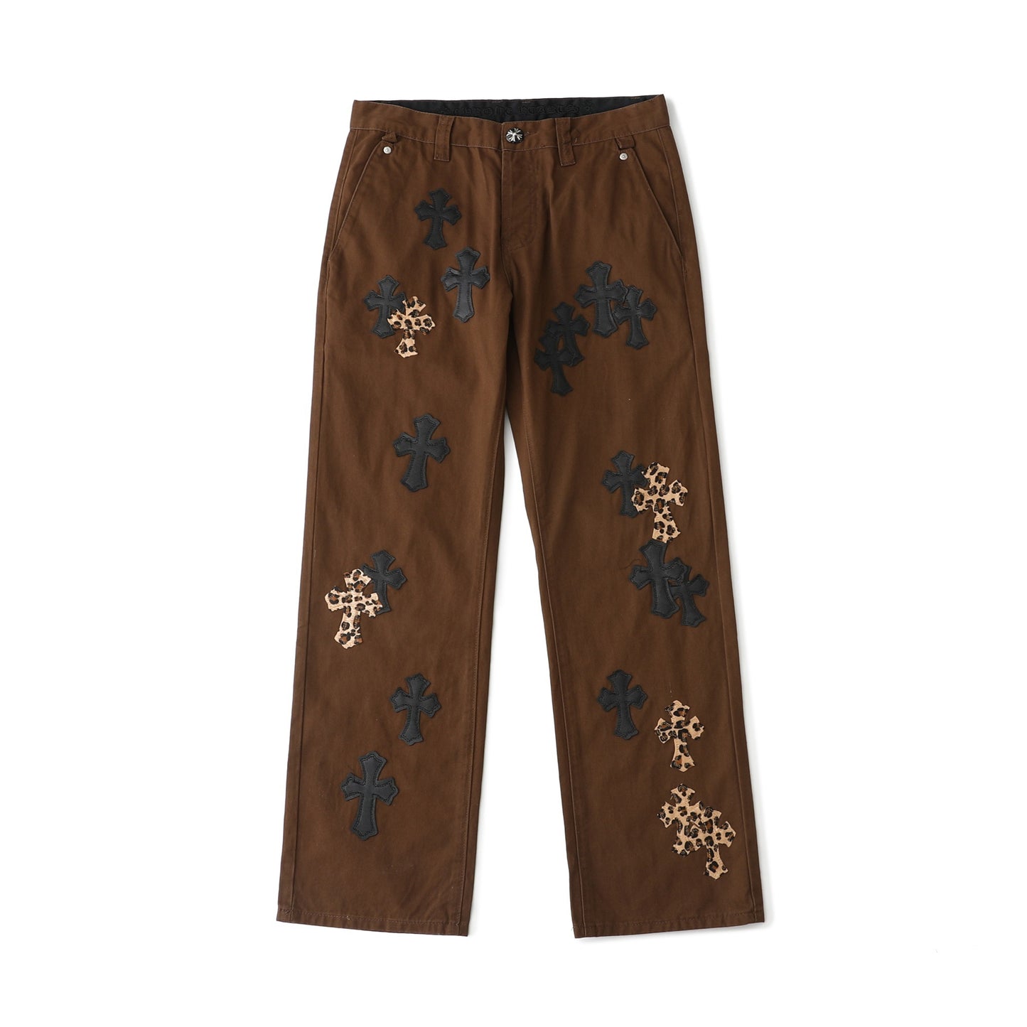 Chrome Hearts Brown Casual Denim Jeans