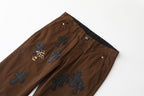 Chrome Hearts Brown Casual Denim Jeans KZ18