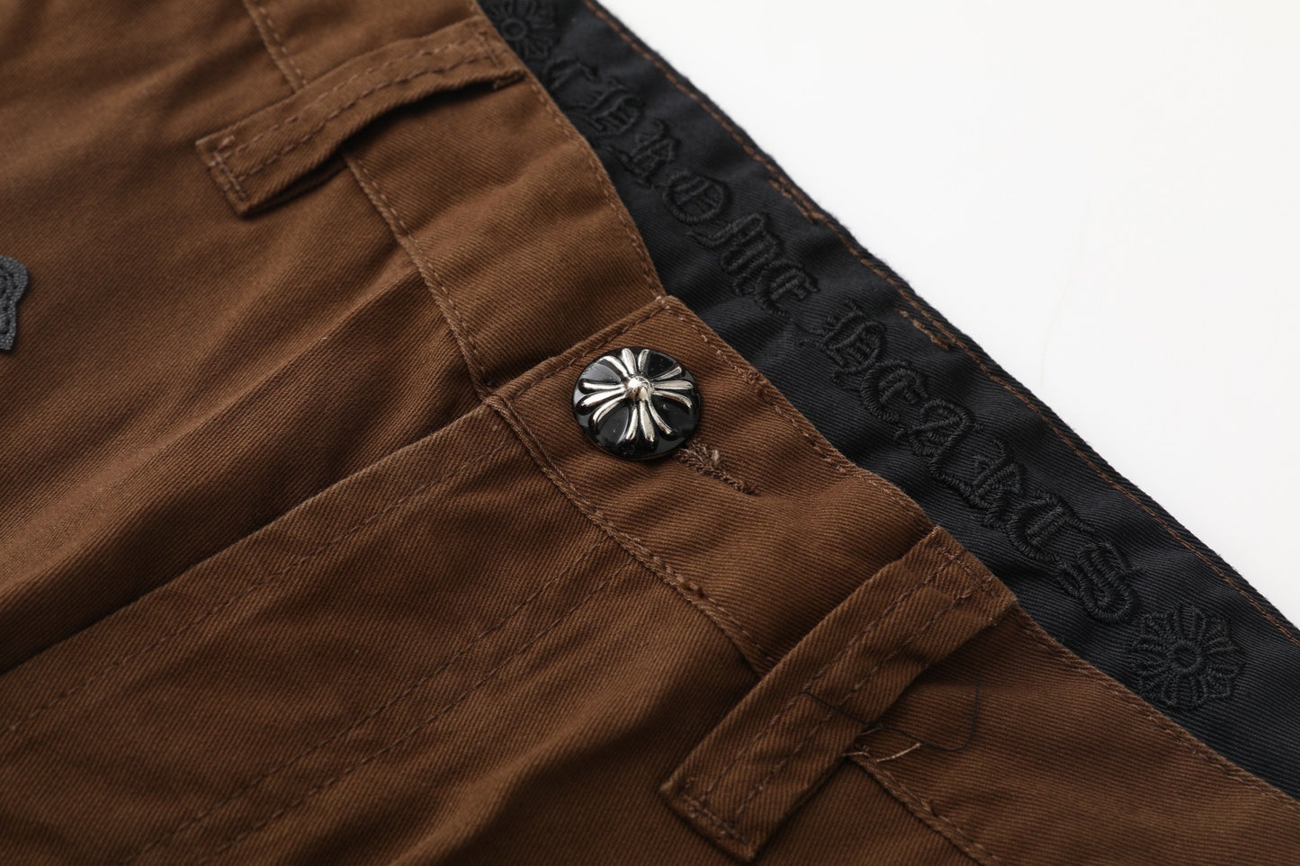 Chrome Hearts Brown Casual Denim Jeans