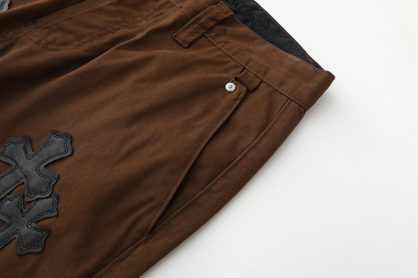 Chrome Hearts Brown Casual Denim Jeans