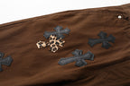 Chrome Hearts Brown Casual Denim Jeans KZ18