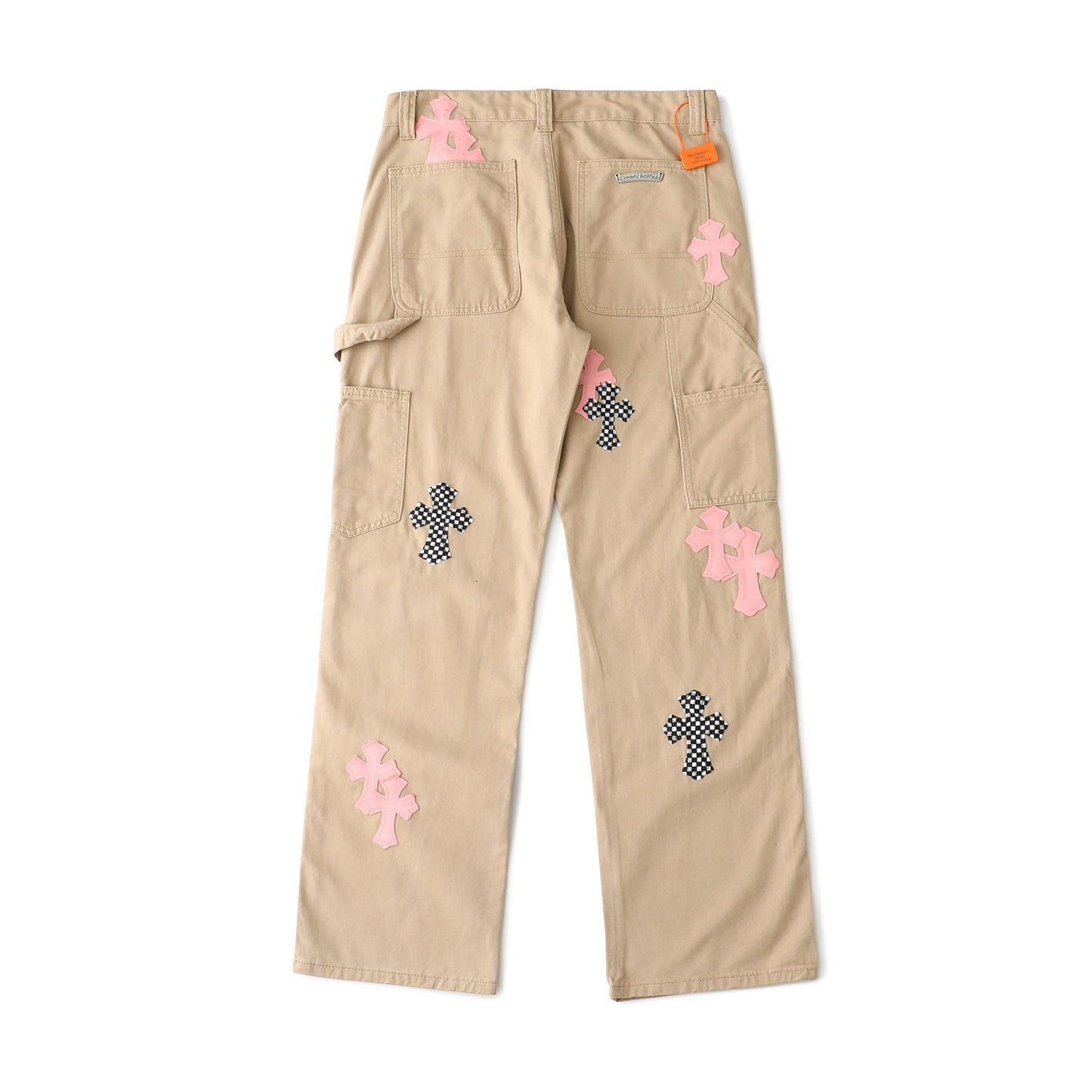 Chrome Hearts Khaki Cross Denim Jeans