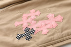 Chrome Hearts Khaki Cross Denim Jeans KF17