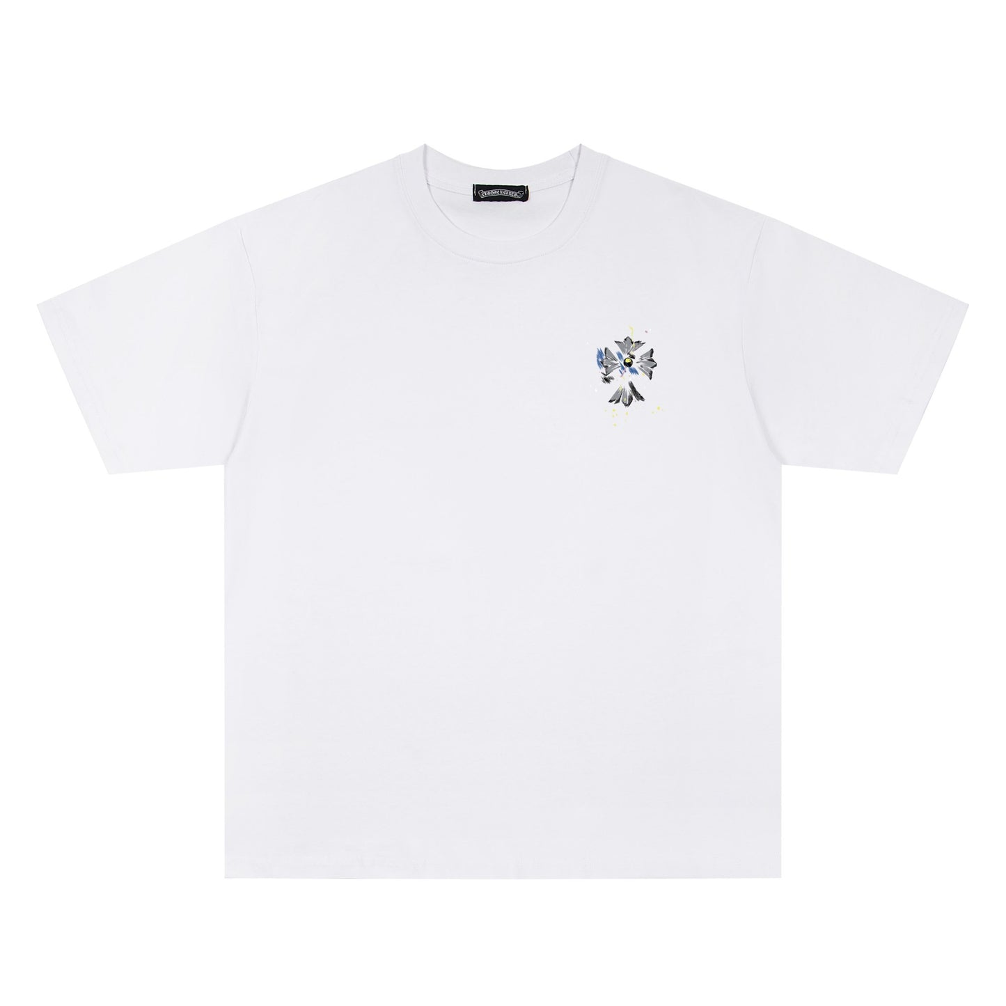 Chrome Hearts Floral Cross Short Sleeve T-Shirt