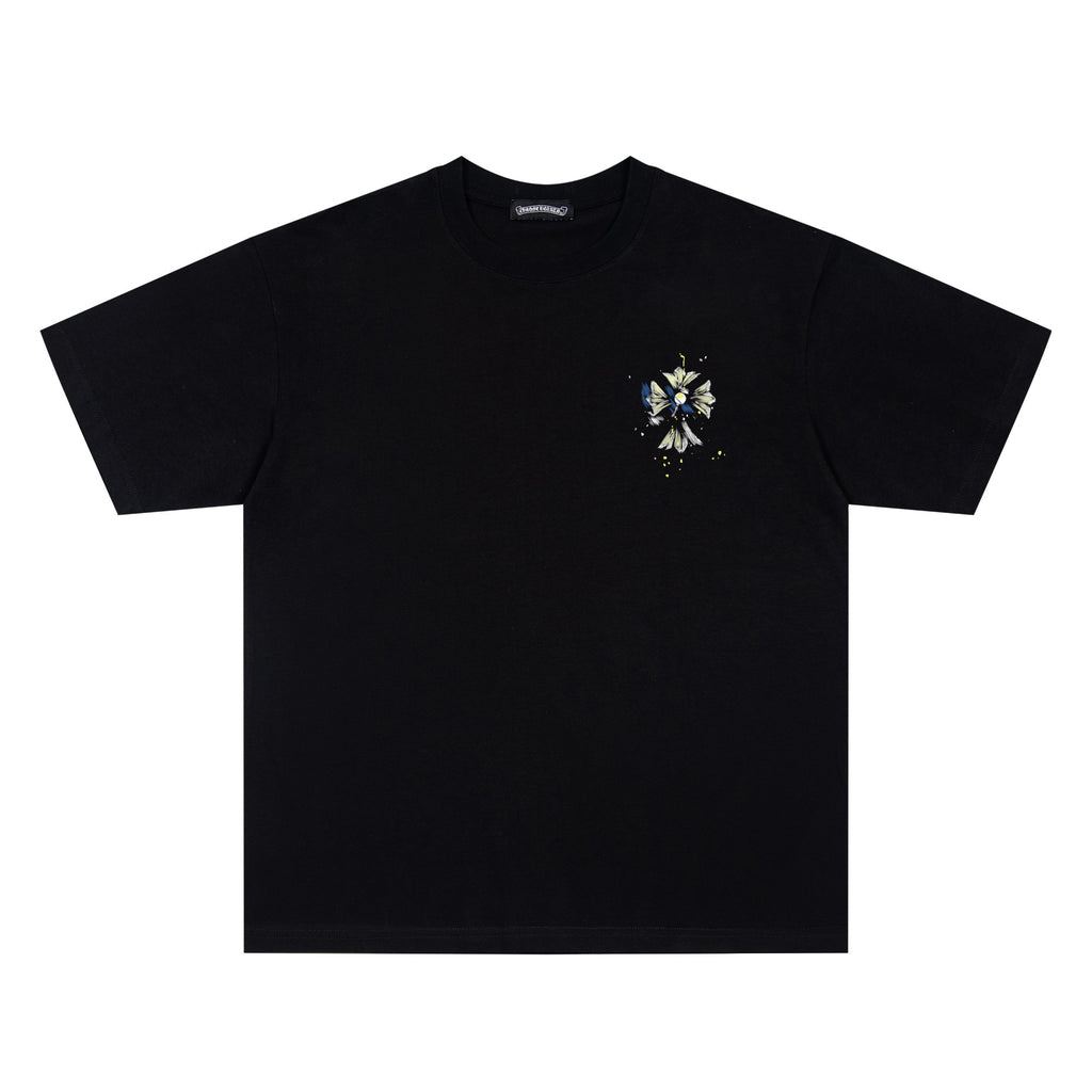 Chrome Hearts Floral Cross Short Sleeve T-Shirt KH12