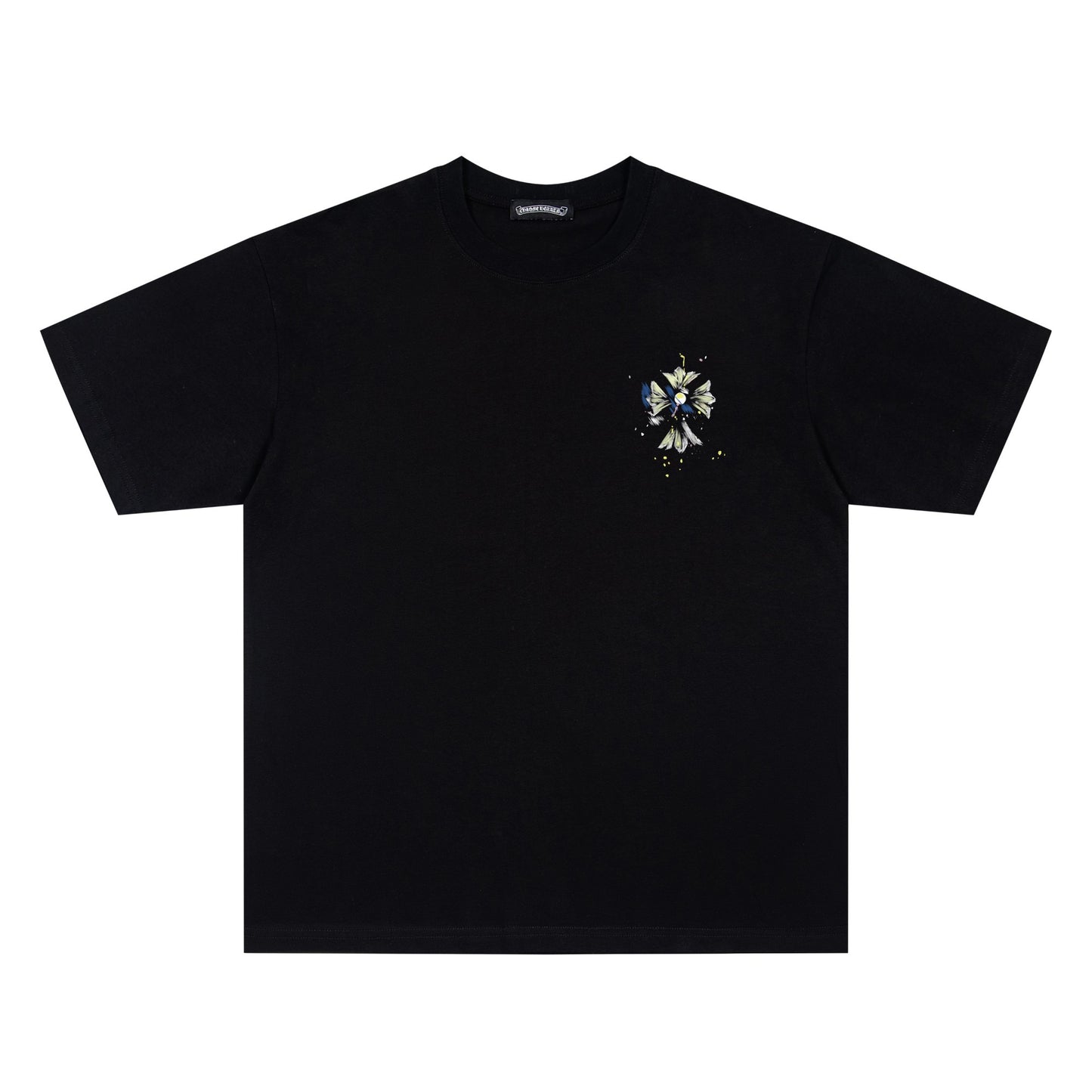 Chrome Hearts Floral Cross Short Sleeve T-Shirt