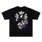 Chrome Hearts Floral Cross Short Sleeve T-Shirt KH12