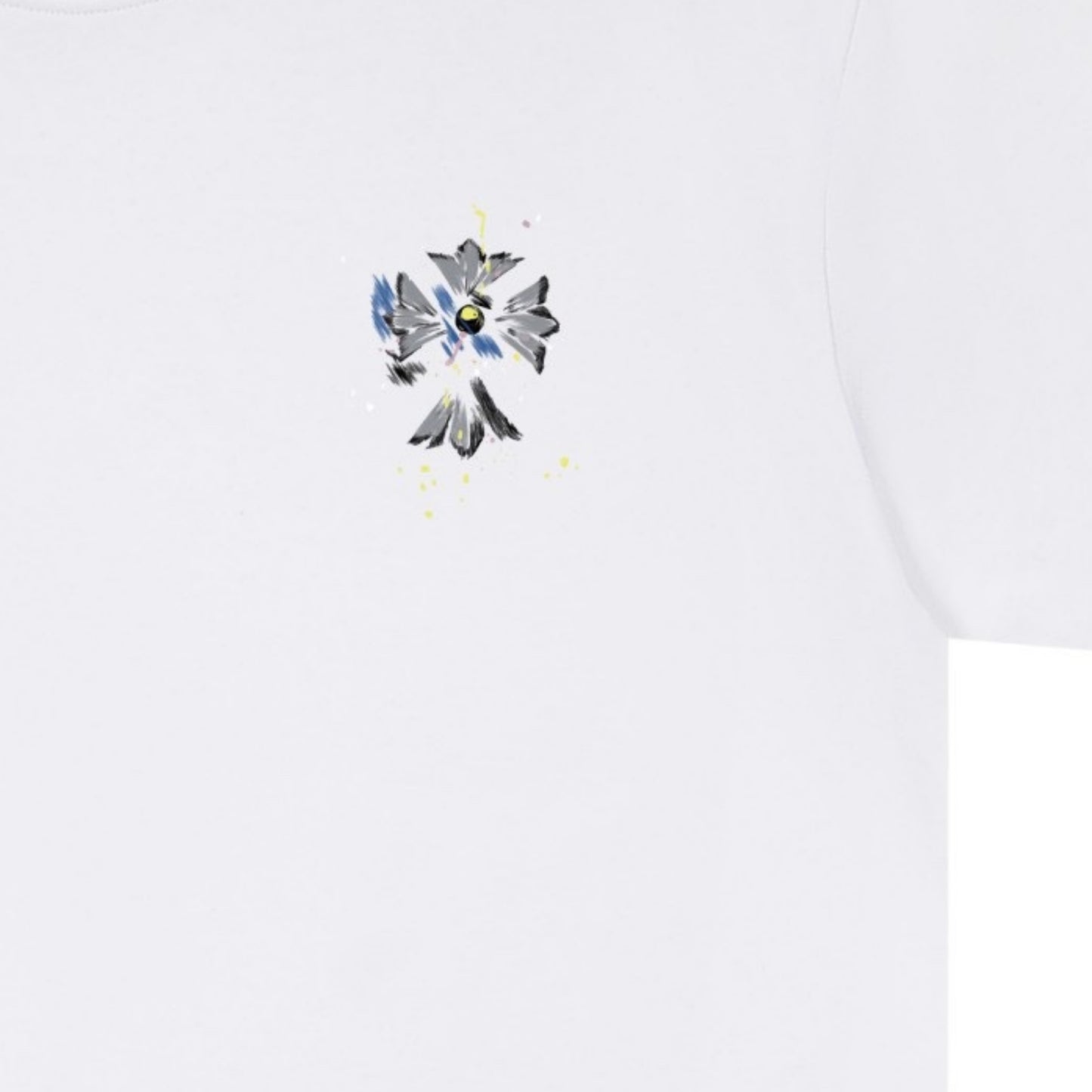 Chrome Hearts Floral Cross Short Sleeve T-Shirt