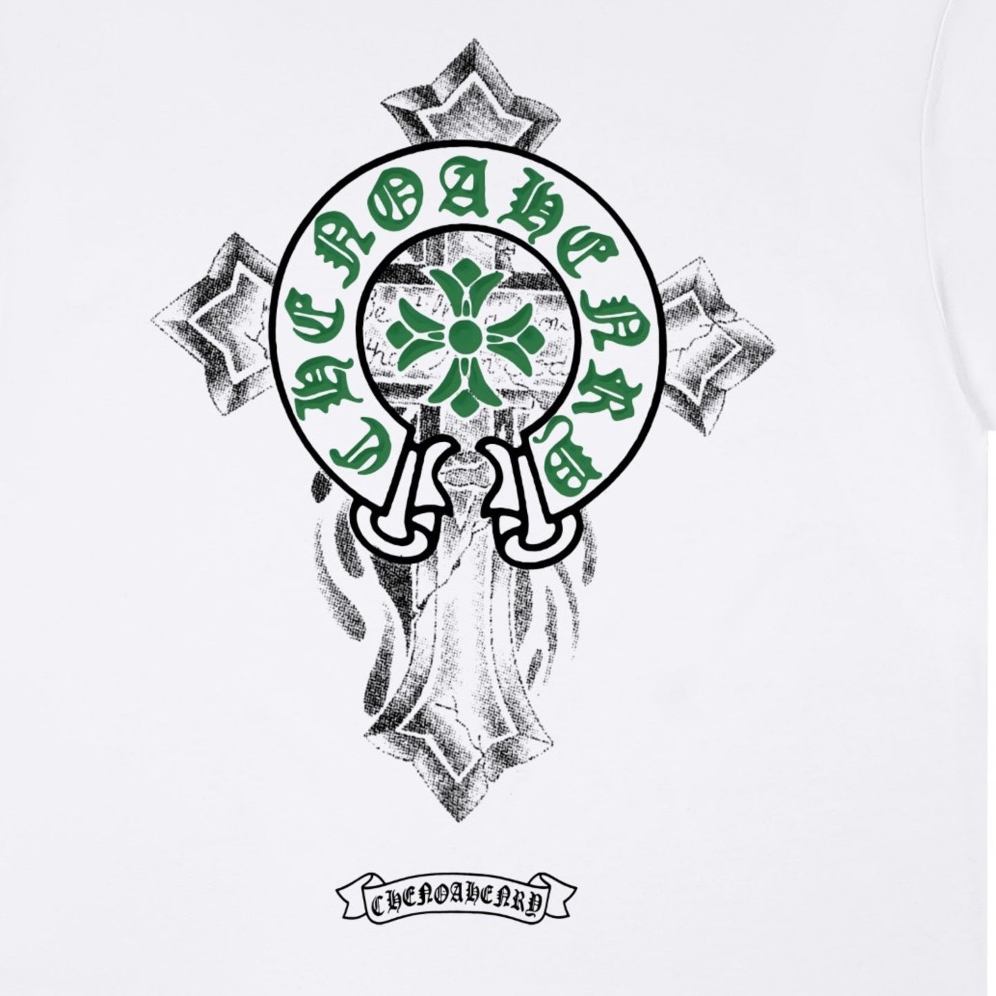 Chrome Hearts Horseshoe Print T-Shirt