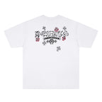 Chrome Hearts Sanskrit Floral Crew Neck T-Shirt KF10