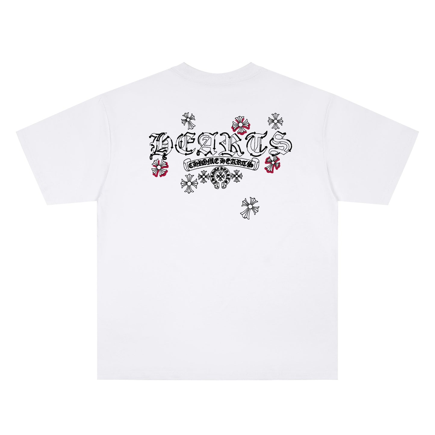 Chrome Hearts Sanskrit Floral Crew Neck T-Shirt