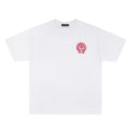 Chrome Hearts Red Horseshoe Print Crew Neck Short Sleeve T-Shirt KH09