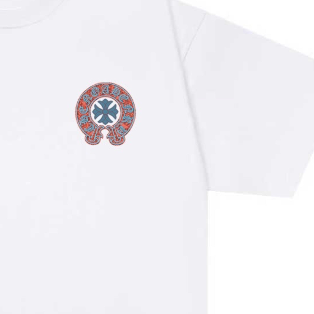 Chrome Hearts Color-Block Print Couple T-Shirts