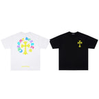 Chrome Hearts Multicolor Sanskrit Print Couple T-Shirts KD07