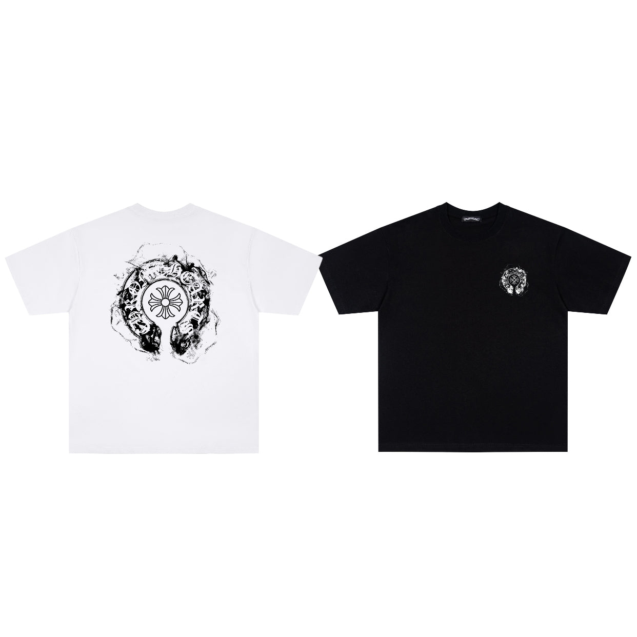 Chrome Hearts Smoke Horseshoe Graphic T-Shirt