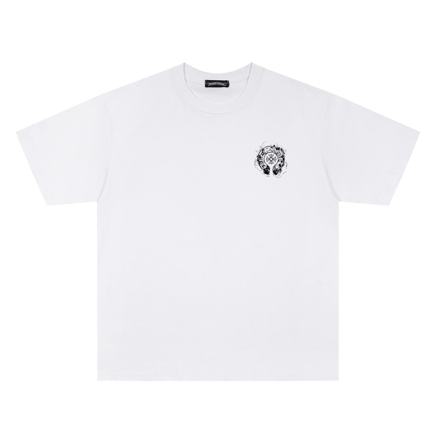 Chrome Hearts Smoke Horseshoe Graphic T-Shirt