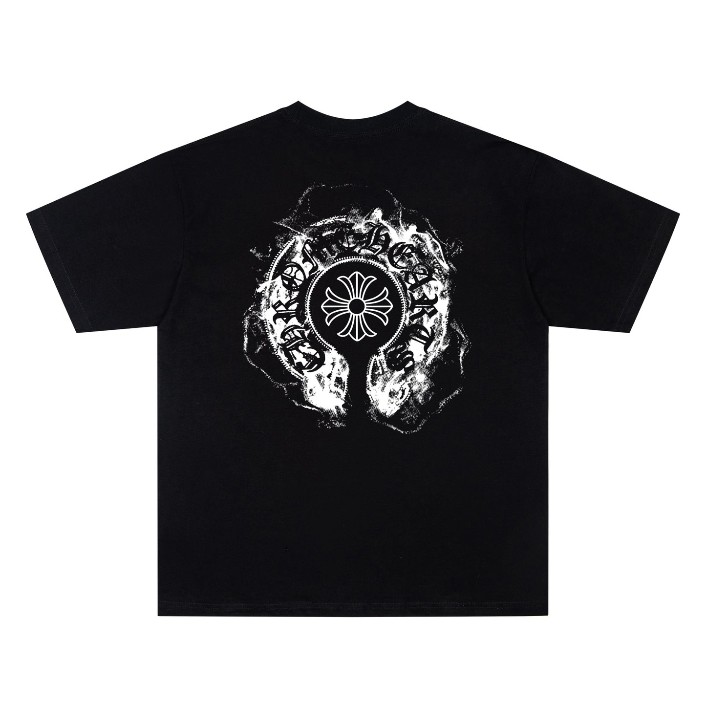 Chrome Hearts Smoke Horseshoe Graphic T-Shirt