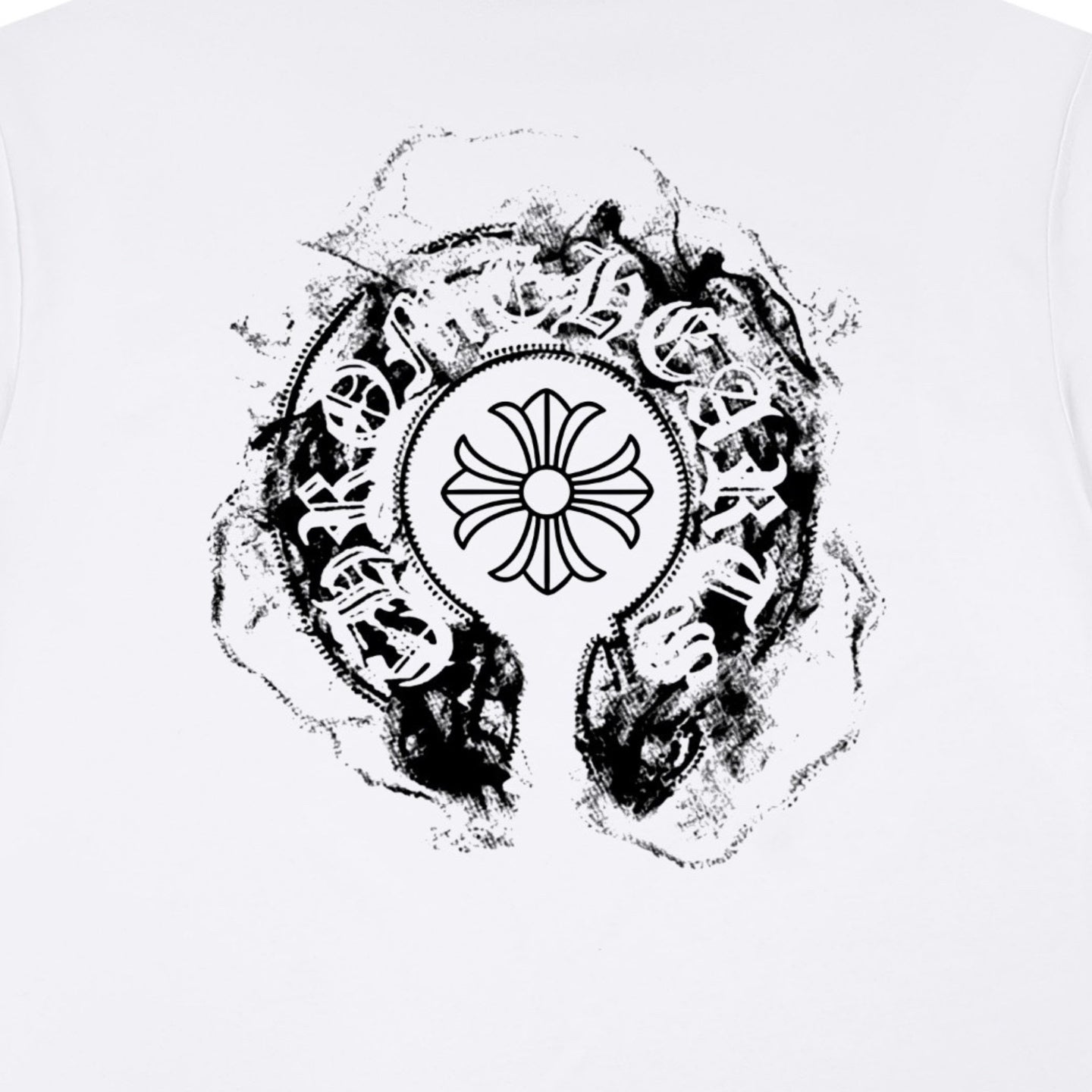 Chrome Hearts Smoke Horseshoe Graphic T-Shirt