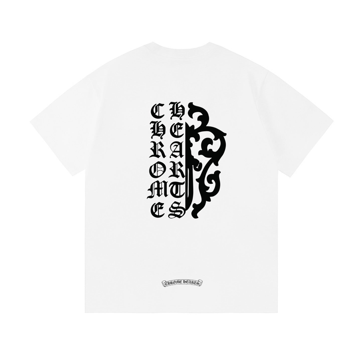 Chrome Hearts Letter Pattern Print Short Sleeve T-Shirt